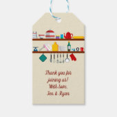 Retro Stock de Keuken Dank u Cadeaulabel (Voorkant)