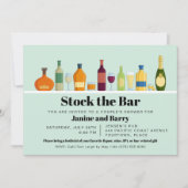 Retro Stock de Uitnodiging van de Bar Partij (Voorkant)