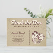 Retro stock de uitnodigingen van de balie Party (Staand voorkant)