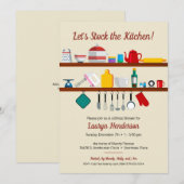 Retro Stock het KeukenVrijgezellenfeest Kaart (Voorkant / Achterkant)
