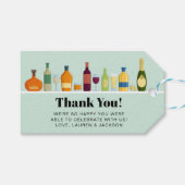 Retro Stocked Bar Favor Cadeaulabel (Voorkant (Horizontaal))