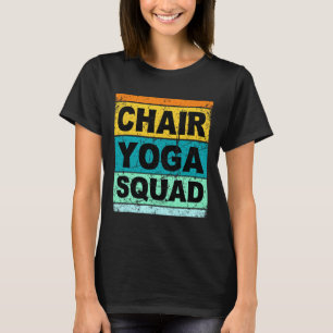 Retro stoel Yoga Squad T-shirt Funny Yogi voor man