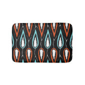 Retro stof: bloemennaadloze textuur badmat (Voorkant)