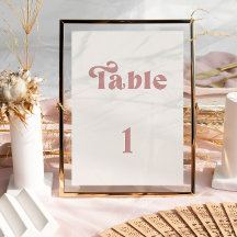 Retro Stof Roze Trouwtafel nummer