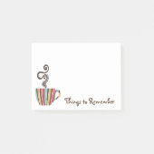 Retro stomen koffie illustratie post-it® notes (Voorkant)