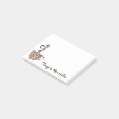 Retro stomen koffie illustratie post-it® notes (Schuin)