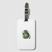 Retro Stoner Schildpad Vector T-shirt Ontwerp_1 Bagagelabel (Voorkant (verticaal))