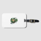 Retro Stoner Schildpad Vector T-shirt Ontwerp_1 Bagagelabel (Voorkant (horizontaal))