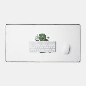 Retro Stoner Schildpad Vector T-shirt Ontwerp_1 Bureaumat (Keyboard & Muis)