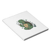 Retro Stoner Schildpad Vector T-shirt Ontwerp_1 Notitieblok (Schuin)