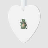 Retro Stoner Schildpad Vector T-shirt Ontwerp_1 Ornament (voorkant)
