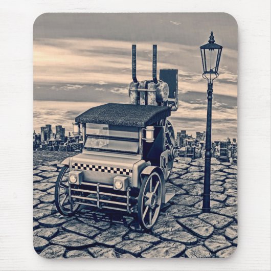 Retro Stoom Cab-Taxi Muismat (Voorkant)
