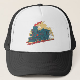 Retro Stoomtrein - Liefhebber van Vintage Transpor Trucker Pet