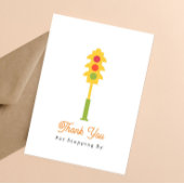 Retro stoplicht Baby shower dank u Bedankkaart