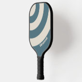 Retro Storm Drie Cirkel Streep met Naam Pickleball Paddle (Links)