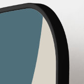Retro Storm Drie Cirkel Streep met Naam Pickleball Paddle (Links Detail)