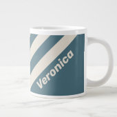 Retro Storm Drie Strepen met Naam Grote Koffiekop (Rechts)