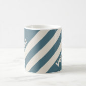 Retro Storm Drie Strepen met Naam Koffiemok (Center)