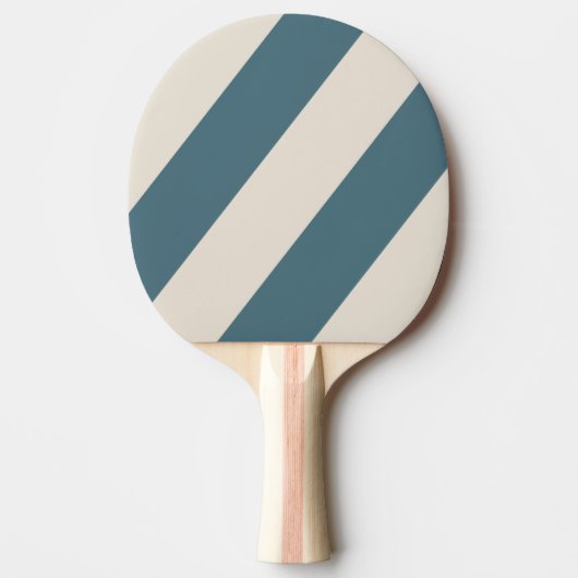Retro Storm Drie Vette Strepen Tafeltennisbatje (Voorkant)