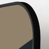 Retro Stormachtige Woestijn Drie Dwars Strepen met Pickleball Paddle (Links Detail)