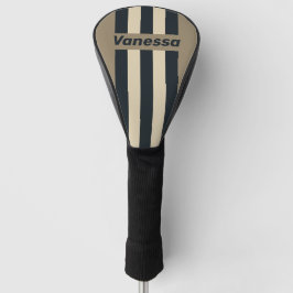Retro Stormachtige Woestijn Drie Speld Strepen met Golfheadcover