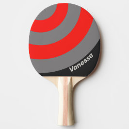 Retro Stormige Lucht Cirkel Streep met Naam Tafeltennisbatje