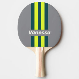 Retro Stormwolk Grove Pin Strepen met Naam Tafeltennisbatje