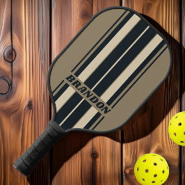 Retro Stormy Desert Board Strepen met Naam Pickleball Paddle