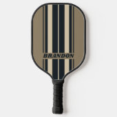 Retro Stormy Desert Board Strepen met Naam Pickleball Paddle (Achterkant)