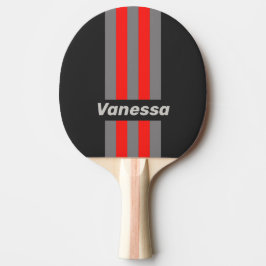 Retro Stormy Sky Pin Strepen met Naam Tafeltennisbatje