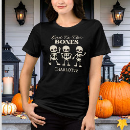 Retro Stout tot op het Bot Kermis Halloween Tri-Blend Shirt