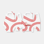 Retro stoute Kerstman Bedankdoosjes (Uitgevouwen)