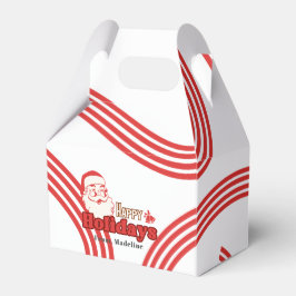 Retro stoute Kerstman Bedankdoosjes