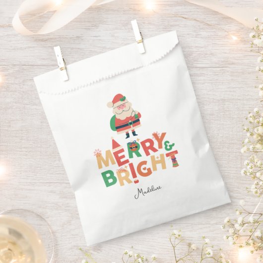 Retro stoute Kerstman Bedankzakje (Geknipt)