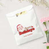 Retro stoute Kerstman Bedankzakje (Gezegeld)