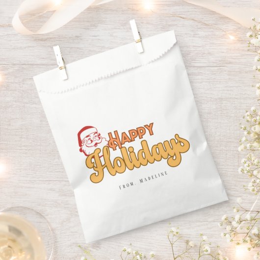 Retro stoute Kerstman Bedankzakje (Geknipt)