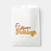 Retro stoute Kerstman Bedankzakje (Voorkant)