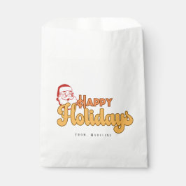 Retro stoute Kerstman Bedankzakje