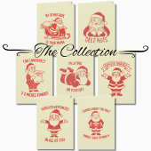 Retro Stoute Kerstman Deez Noten Grappige Kerst Kaart