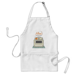 Retro Stove / Modern Kitchen Persoonlijke Apron Standaard Schort
