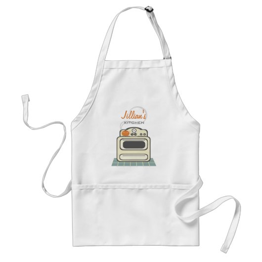 Retro Stove / Modern Kitchen Persoonlijke Apron Standaard Schort (Voorkant)