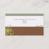 Retro Stove Oranje & Blue Kitchen Caterer / Chef Visitekaartje (Achterkant)