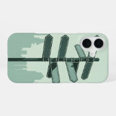 Retro straatnaambord iPhone 16 hoesje (Achterkant horizontaal)