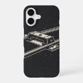 Retro straatspoorsegment iPhone 16 hoesje (Achterkant)