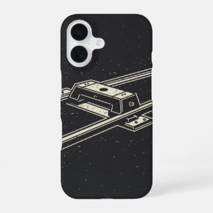 Retro straatspoorsegment iPhone 16 hoesje