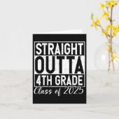 Retro Straight Outta 4e klas Afstuderen CL van 20 Kaart (Gele Bloem)