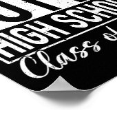 Retro Straight Outta High School Afstuderen CL van Poster (Hoek)