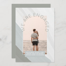 RETRO Strand Bruiloftspapeterie FOTO Kaart