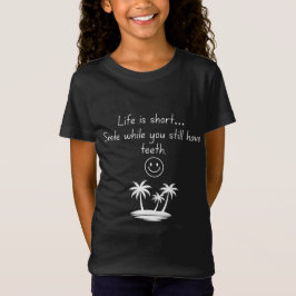 Retro strand sfeer Smiley Face T-shirt - Grappige