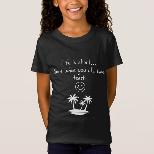 Retro strand sfeer Smiley Face T-shirt - Grappige (Voorkant)